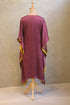 Wine Handwork Bandhej Kaftan